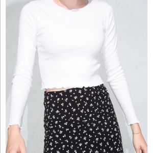 white long sleeve Brandy Melville tee